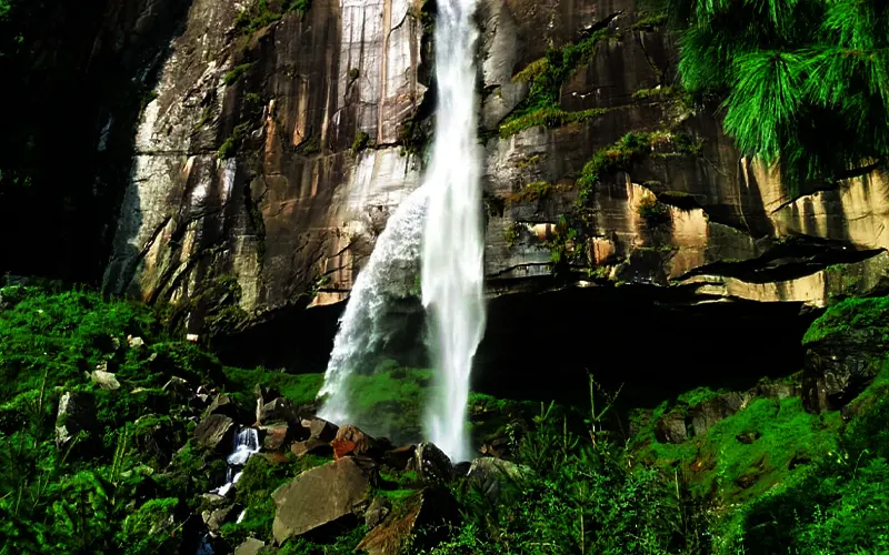 Beautiful Waterfall At Manali